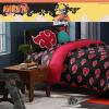 imageFranco Barbie 1959 Super Soft Cozy Reversible Comforter and Sheet Set 5 Piece Full Size Official Licensed Product CollectiblesBlack  Naruto