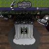 imageFranco Barbie 1959 Super Soft Cozy Reversible Comforter and Sheet Set 5 Piece Full Size Official Licensed Product CollectiblesBlack  White  Beetlejuice