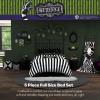 imageFranco Barbie 1959 Super Soft Cozy Reversible Comforter and Sheet Set 5 Piece Full Size Official Licensed Product CollectiblesBlack  White  Beetlejuice