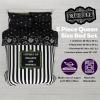 imageFranco Barbie 1959 Super Soft Cozy Reversible Comforter and Sheet Set 5 Piece Full Size Official Licensed Product CollectiblesBlack  White  Beetlejuice