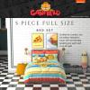 imageFranco Barbie 1959 Super Soft Cozy Reversible Comforter and Sheet Set 5 Piece Full Size Official Licensed Product CollectiblesGarfield