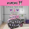 imageFranco Barbie 1959 Super Soft Cozy Reversible Comforter and Sheet Set 5 Piece Full Size Official Licensed Product CollectiblesKuromi  My Melody