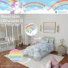 imageFranco Barbie 1959 Super Soft Cozy Reversible Comforter and Sheet Set 5 Piece Full Size Official Licensed Product CollectiblesLight Blue  My Little Pony