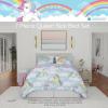 imageFranco Barbie 1959 Super Soft Cozy Reversible Comforter and Sheet Set 5 Piece Full Size Official Licensed Product CollectiblesLight Blue  My Little Pony