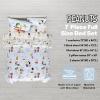 imageFranco Barbie 1959 Super Soft Cozy Reversible Comforter and Sheet Set 5 Piece Full Size Official Licensed Product CollectiblesLight Blue  Peanuts
