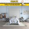imageFranco Barbie 1959 Super Soft Cozy Reversible Comforter and Sheet Set 5 Piece Full Size Official Licensed Product CollectiblesLight Blue  Peanuts