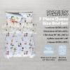 imageFranco Barbie 1959 Super Soft Cozy Reversible Comforter and Sheet Set 5 Piece Full Size Official Licensed Product CollectiblesLight Blue  Peanuts