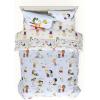 imageFranco Barbie 1959 Super Soft Cozy Reversible Comforter and Sheet Set 5 Piece Full Size Official Licensed Product CollectiblesLight Blue  Peanuts