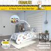 imageFranco Barbie 1959 Super Soft Cozy Reversible Comforter and Sheet Set 5 Piece Full Size Official Licensed Product CollectiblesLight Blue  Peanuts