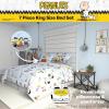 imageFranco Barbie 1959 Super Soft Cozy Reversible Comforter and Sheet Set 5 Piece Full Size Official Licensed Product CollectiblesLight Blue  Peanuts