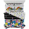 imageFranco Barbie 1959 Super Soft Cozy Reversible Comforter and Sheet Set 5 Piece Full Size Official Licensed Product CollectiblesMulticolor  Hello Kitty  Friends