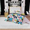 imageFranco Barbie 1959 Super Soft Cozy Reversible Comforter and Sheet Set 5 Piece Full Size Official Licensed Product CollectiblesMulticolor  Hello Kitty  Friends