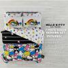 imageFranco Barbie 1959 Super Soft Cozy Reversible Comforter and Sheet Set 5 Piece Full Size Official Licensed Product CollectiblesMulticolor  Hello Kitty  Friends