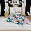 imageFranco Barbie 1959 Super Soft Cozy Reversible Comforter and Sheet Set 5 Piece Full Size Official Licensed Product CollectiblesMulticolor  Hello Kitty  Friends
