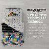 imageFranco Barbie 1959 Super Soft Cozy Reversible Comforter and Sheet Set 5 Piece Full Size Official Licensed Product CollectiblesMulticolor  Hello Kitty  Friends