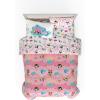 imageFranco Barbie 1959 Super Soft Cozy Reversible Comforter and Sheet Set 5 Piece Full Size Official Licensed Product CollectiblesPink  Powerpuff Girls