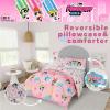 imageFranco Barbie 1959 Super Soft Cozy Reversible Comforter and Sheet Set 5 Piece Full Size Official Licensed Product CollectiblesPink  Powerpuff Girls