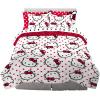 imageFranco Barbie 1959 Super Soft Cozy Reversible Comforter and Sheet Set 5 Piece Full Size Official Licensed Product CollectiblesRed  Hello Kitty