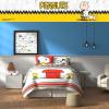 imageFranco Barbie 1959 Super Soft Cozy Reversible Comforter and Sheet Set 5 Piece Full Size Official Licensed Product CollectiblesRed  Peanuts  Snoopy