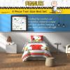 imageFranco Barbie 1959 Super Soft Cozy Reversible Comforter and Sheet Set 5 Piece Full Size Official Licensed Product CollectiblesRed  Peanuts  Snoopy