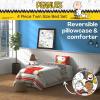 imageFranco Barbie 1959 Super Soft Cozy Reversible Comforter and Sheet Set 5 Piece Full Size Official Licensed Product CollectiblesRed  Peanuts  Snoopy