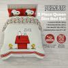 imageFranco Barbie 1959 Super Soft Cozy Reversible Comforter and Sheet Set 5 Piece Full Size Official Licensed Product CollectiblesRed  Peanuts  Snoopy