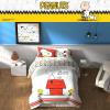 imageFranco Barbie 1959 Super Soft Cozy Reversible Comforter and Sheet Set 5 Piece Full Size Official Licensed Product CollectiblesRed  Peanuts  Snoopy