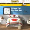 imageFranco Barbie 1959 Super Soft Cozy Reversible Comforter and Sheet Set 5 Piece Full Size Official Licensed Product CollectiblesRed  Peanuts  Snoopy