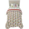 imageFranco Barbie 1959 Super Soft Cozy Reversible Comforter and Sheet Set 5 Piece Full Size Official Licensed Product CollectiblesRed  Peanuts  Snoopy