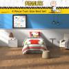 imageFranco Barbie 1959 Super Soft Cozy Reversible Comforter and Sheet Set 5 Piece Full Size Official Licensed Product CollectiblesRed  Peanuts  Snoopy