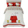 imageFranco Barbie 1959 Super Soft Cozy Reversible Comforter and Sheet Set 5 Piece Full Size Official Licensed Product CollectiblesRed  Peanuts  Snoopy