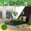 imageFranco Barbie 1959 Super Soft Cozy Reversible Comforter and Sheet Set 5 Piece Full Size Official Licensed Product CollectiblesRick  Morty