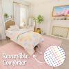 imageFranco Barbie 1959 Super Soft Cozy Reversible Comforter and Sheet Set 5 Piece Full Size Official Licensed Product CollectiblesYellow  Care Bears
