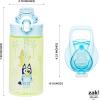 imageZak Designs Sage Barbie Water Bottle For School or Travel 16oz Durable Plastic Water Bottle With Straw Handle and LeakProof PopUp Spout Cover BarbieBluey Bluey  Bingo