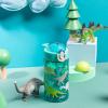 imageZak Designs Sage Barbie Water Bottle For School or Travel 16oz Durable Plastic Water Bottle With Straw Handle and LeakProof PopUp Spout Cover BarbieDinosaur