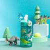 imageZak Designs Sage Barbie Water Bottle For School or Travel 16oz Durable Plastic Water Bottle With Straw Handle and LeakProof PopUp Spout Cover BarbieDinosaur
