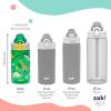 imageZak Designs Sage Barbie Water Bottle For School or Travel 16oz Durable Plastic Water Bottle With Straw Handle and LeakProof PopUp Spout Cover BarbieDino