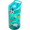 imageZak Designs Sage Barbie Water Bottle For School or Travel 16oz Durable Plastic Water Bottle With Straw Handle and LeakProof PopUp Spout Cover BarbieDinosaur