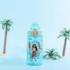 imageZak Designs Sage Barbie Water Bottle For School or Travel 16oz Durable Plastic Water Bottle With Straw Handle and LeakProof PopUp Spout Cover BarbieDisney Moana Moana  Maui