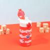 imageZak Designs Sage Barbie Water Bottle For School or Travel 16oz Durable Plastic Water Bottle With Straw Handle and LeakProof PopUp Spout Cover BarbieDr Seuss The Cat in the Hat