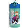 imageZak Designs Sage Barbie Water Bottle For School or Travel 16oz Durable Plastic Water Bottle With Straw Handle and LeakProof PopUp Spout Cover BarbieElsa  Anna