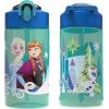 imageZak Designs Sage Barbie Water Bottle For School or Travel 16oz Durable Plastic Water Bottle With Straw Handle and LeakProof PopUp Spout Cover BarbieElsa  Anna