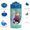 imageZak Designs Sage Barbie Water Bottle For School or Travel 16oz Durable Plastic Water Bottle With Straw Handle and LeakProof PopUp Spout Cover BarbieElsa  Anna