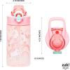 imageZak Designs Sage Barbie Water Bottle For School or Travel 16oz Durable Plastic Water Bottle With Straw Handle and LeakProof PopUp Spout Cover BarbieFanciful Unicorn
