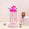 imageZak Designs Sage Barbie Water Bottle For School or Travel 16oz Durable Plastic Water Bottle With Straw Handle and LeakProof PopUp Spout Cover BarbieGabbys Dollhouse Pandy Paws
