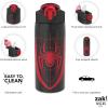 imageZak Designs Sage Barbie Water Bottle For School or Travel 16oz Durable Plastic Water Bottle With Straw Handle and LeakProof PopUp Spout Cover BarbieMarvel SpiderMan