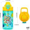 imageZak Designs Sage Barbie Water Bottle For School or Travel 16oz Durable Plastic Water Bottle With Straw Handle and LeakProof PopUp Spout Cover BarbiePAW Patrol Chase  Marshall  Skye  Rubble  Everest
