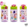imageZak Designs Sage Barbie Water Bottle For School or Travel 16oz Durable Plastic Water Bottle With Straw Handle and LeakProof PopUp Spout Cover BarbiePeppa Pig