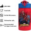 imageZak Designs Sage Barbie Water Bottle For School or Travel 16oz Durable Plastic Water Bottle With Straw Handle and LeakProof PopUp Spout Cover BarbieRed