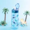 imageZak Designs Sage Barbie Water Bottle For School or Travel 16oz Durable Plastic Water Bottle With Straw Handle and LeakProof PopUp Spout Cover BarbieStitch